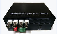 繊維光学4ch 720P HD TVI/CVI/AHDの送信機の受信機の産業等級
